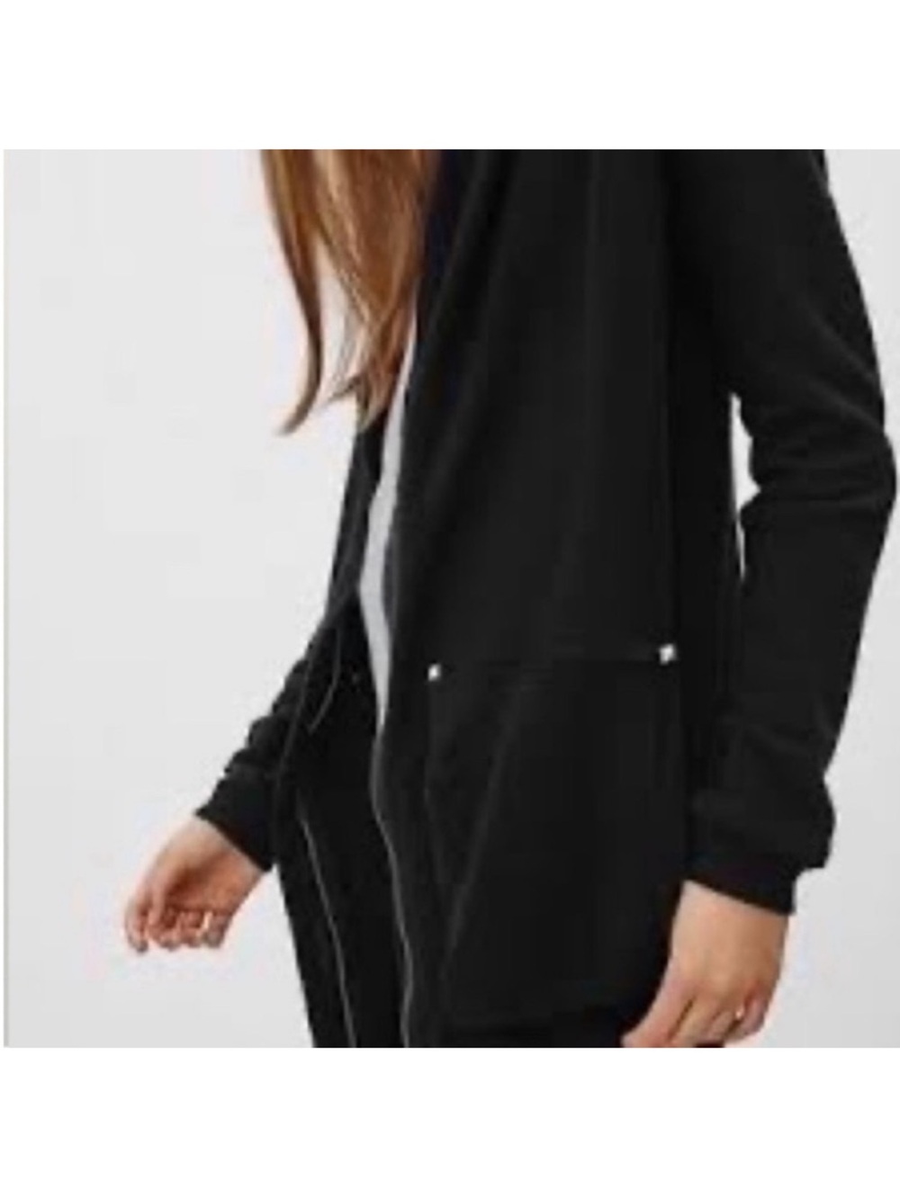 Wilfred Black Rousseau Cardigan Sweater Zip Up Size XXS Black